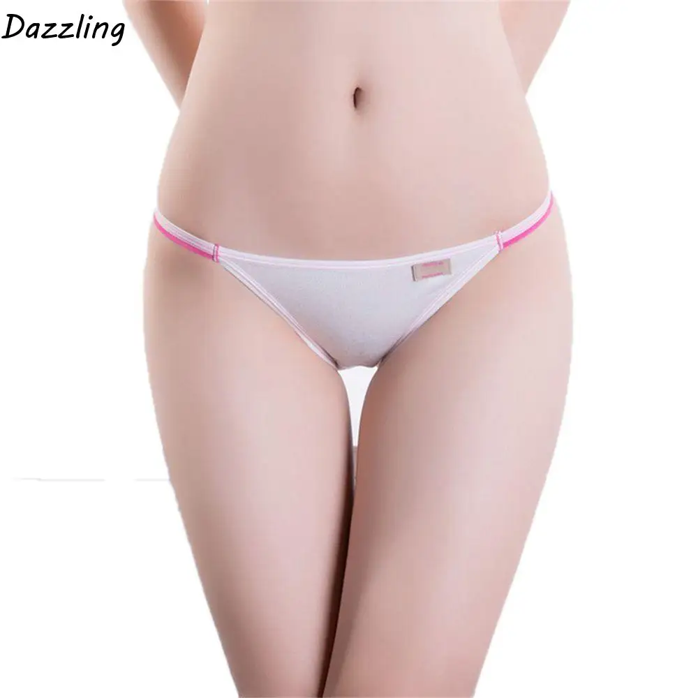 

6 Color Comfortable Underwear Modal Panties Cotton Sexy G-String Thong Sexy Briefs Panties