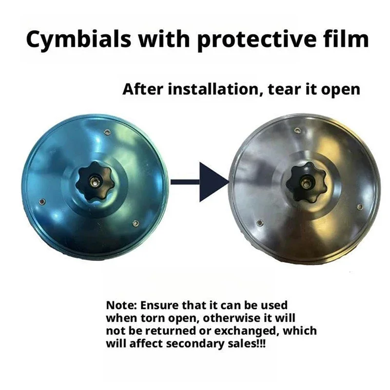 New Creative Car Crash Cymbal Car Mounted Percussion Cymbal Decoration Air Vent Car Cymbal Easy to Install Make Driving More Fun