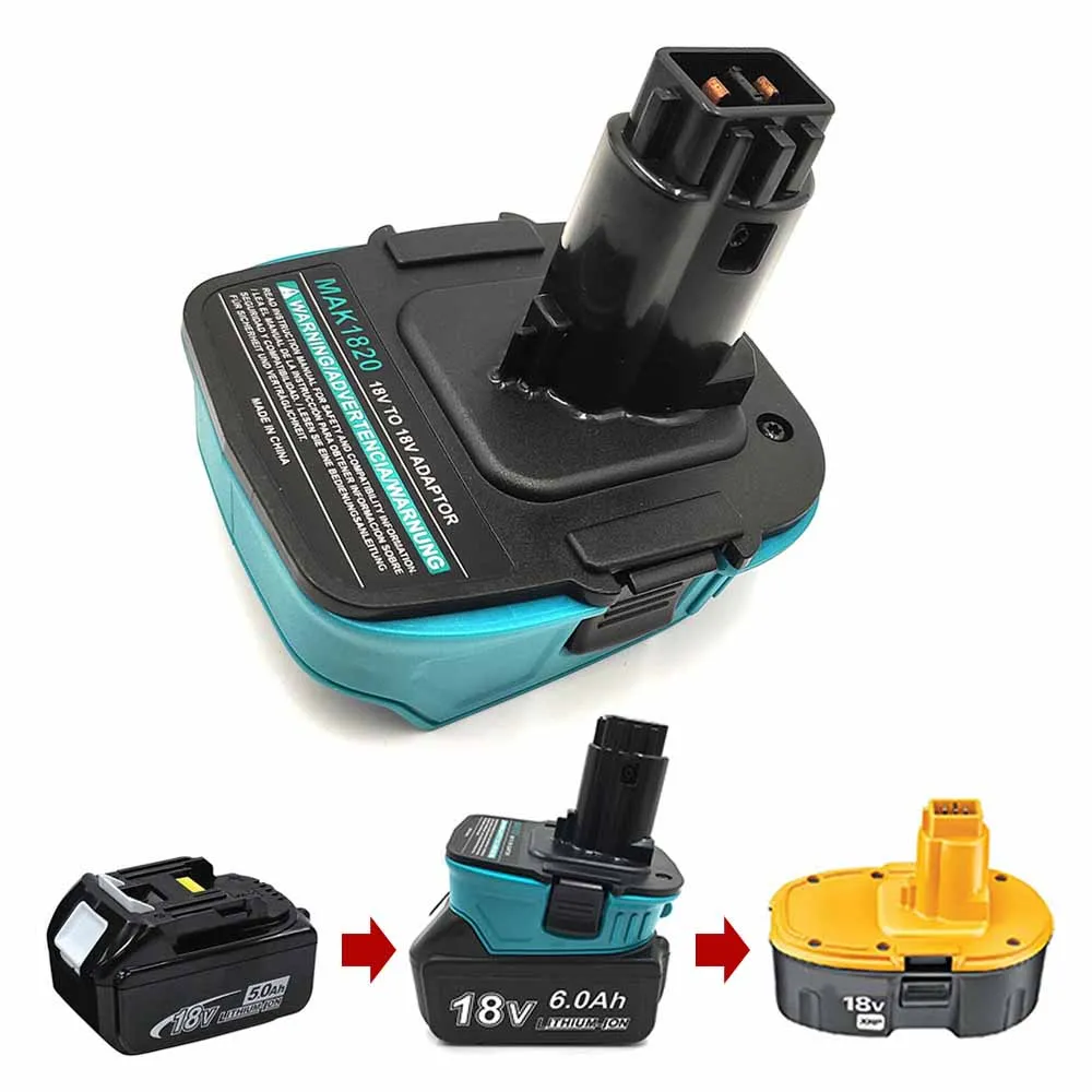 

Battery Adapter for Makita DCA1820 18V Compatible for Makita Lithium Battery to for DeWalt CA1820 18V DC9180 DC9096 Tool Use