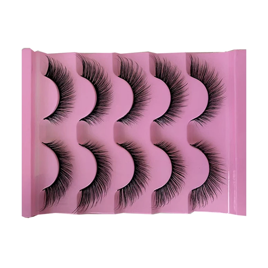 キツネの目、3D ふわふわの猫の目、完全に裸の尾、0.63 インチのつけまつげを備えた自然なつけまつげ 5 組