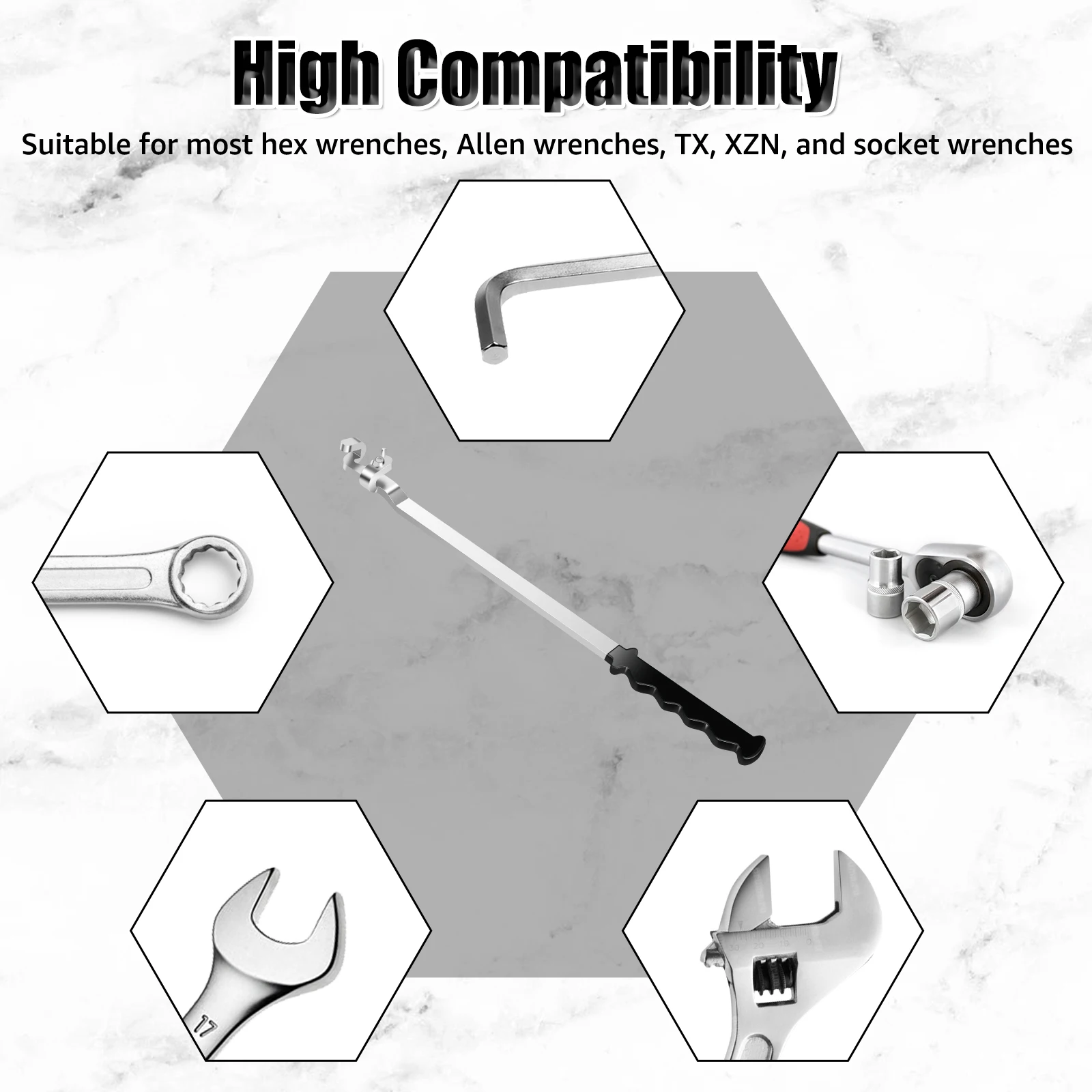 Universal Wrench Extension Tool Bar 400/500mm Adjustable Torque Wrench Extender Torque Amplifier Tools Lever Arm Extension