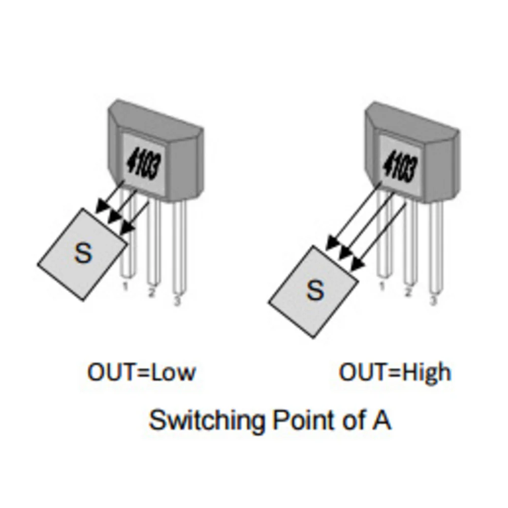 2 stücke mt4103a 4103a 4103 unipolare Hall-Effekt-Sensoren geringe Empfindlichkeit zu-92 Hall-Switch neues Original – Detail 2