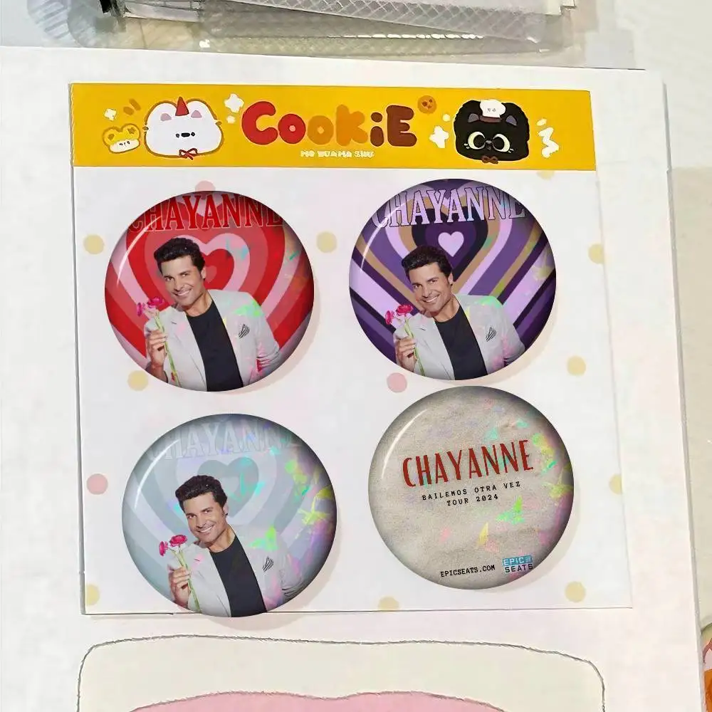 Funny C-Chayanne Bailemos Singer Creative Pins Fun Round Snap-in Brooch Badge Backpack Hat Accessories Jewelry Gifts for Friend