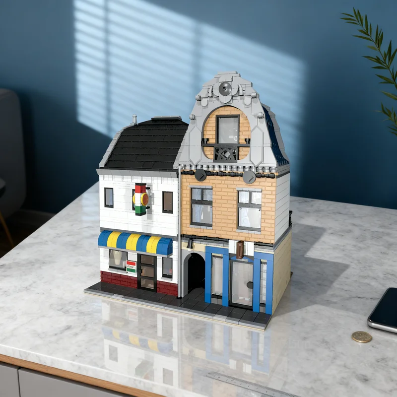 

3612pcs MOC Joe S Cantina Modular Streetscape Model Building Blocks Creative Display Gift Collectible Decor Kids Premium Adult