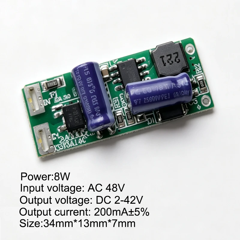 48V LED Constant Current Driver Power Supply Module Transformer AC to DC Converter for LED Lighting 8W 12W 24W 200mA 300mA 580mA