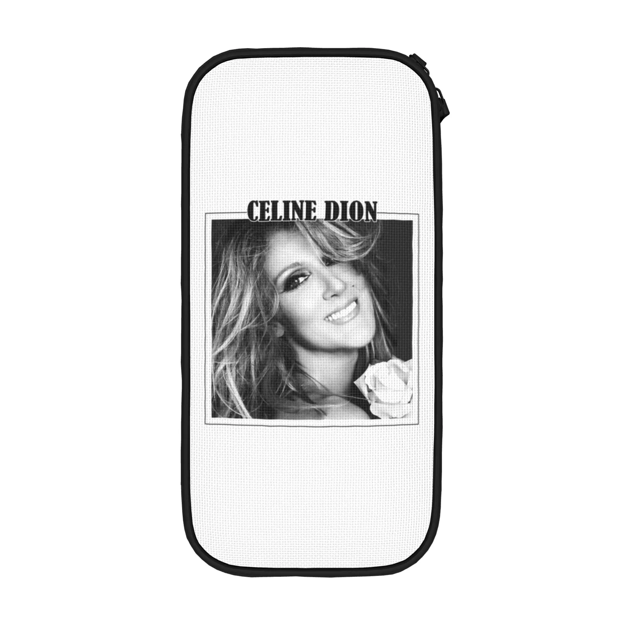 

Новый пенал Celines Dion, пенал-коробка для ручек для девочек и мальчиков, вместительная сумка для школьных принадлежностей, подарок, канцелярские товары