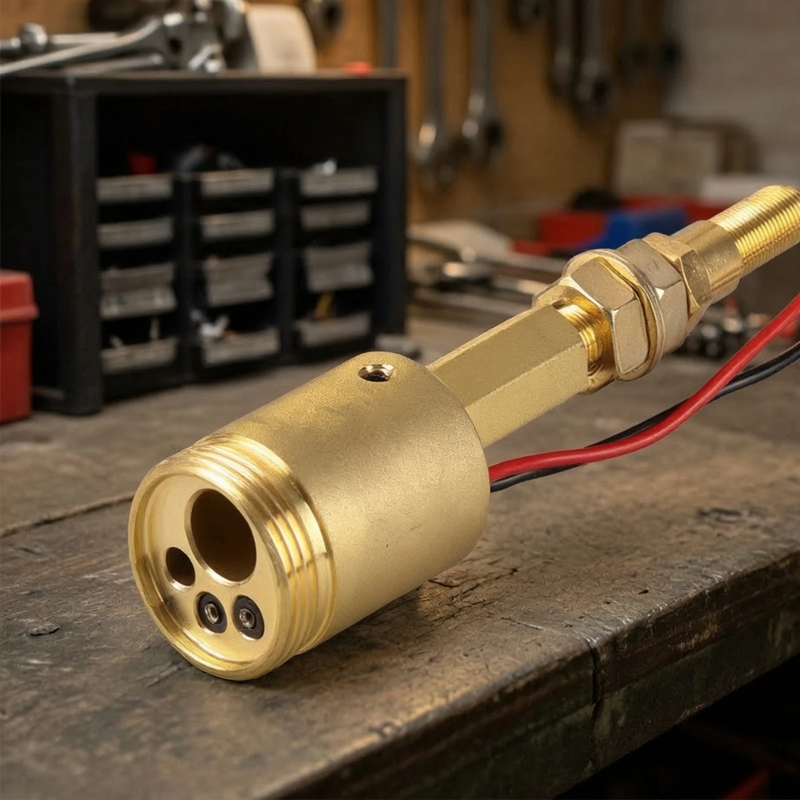 MIG Metal-Joining Torch Flange Base Brass Metal-Joining Panel Socket with Flange Base Torch Adapter Kit Replacement Conversion
