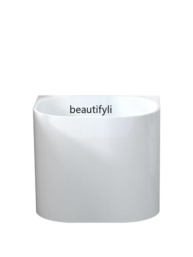 xq2024 New Thin Edge Independent Japanese Deep Bubble Bathtub Small Apartment Mini Household Acrylic Bathtub