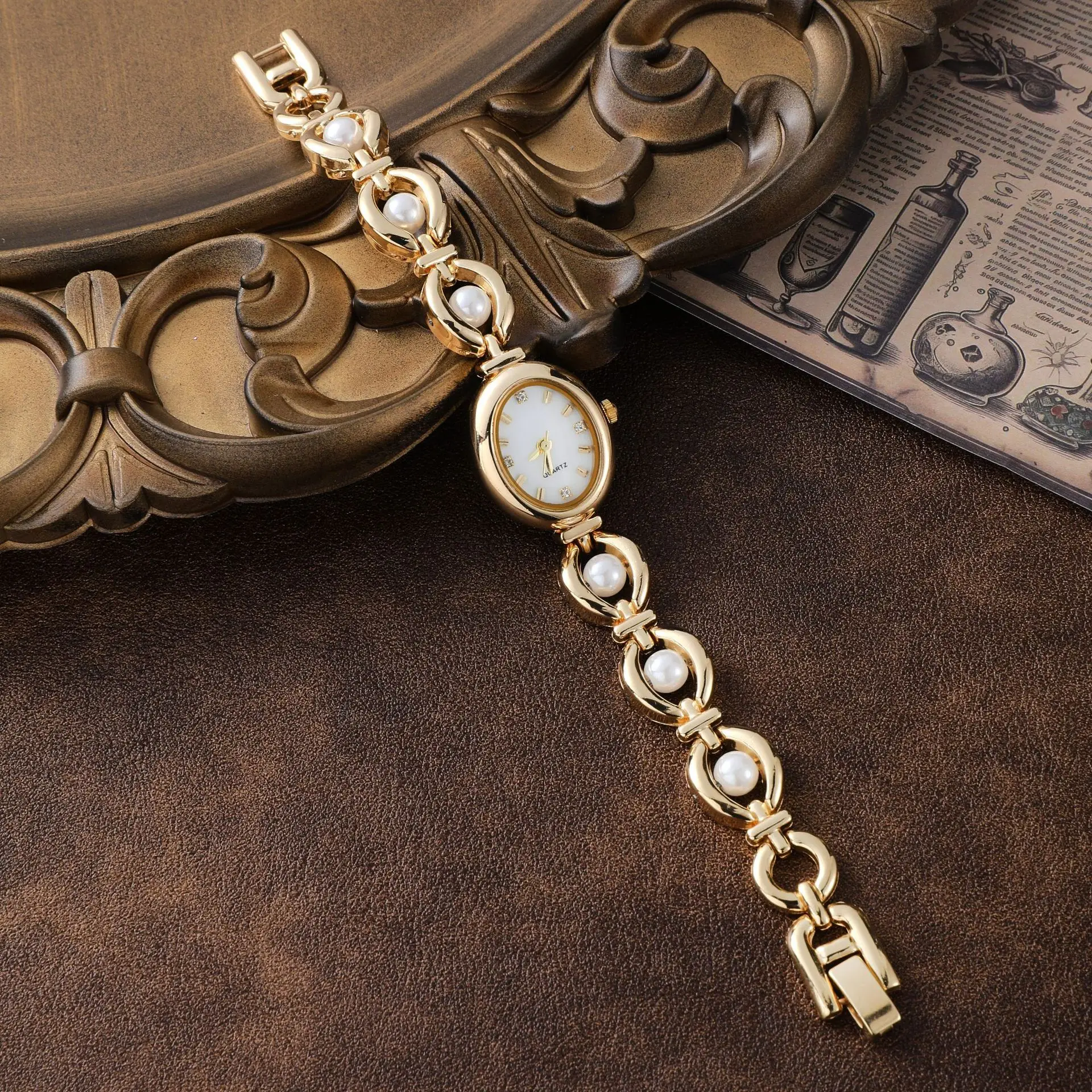 New Hot Sale  Wristwatches for Female Girl Student Cute  Pearl watch