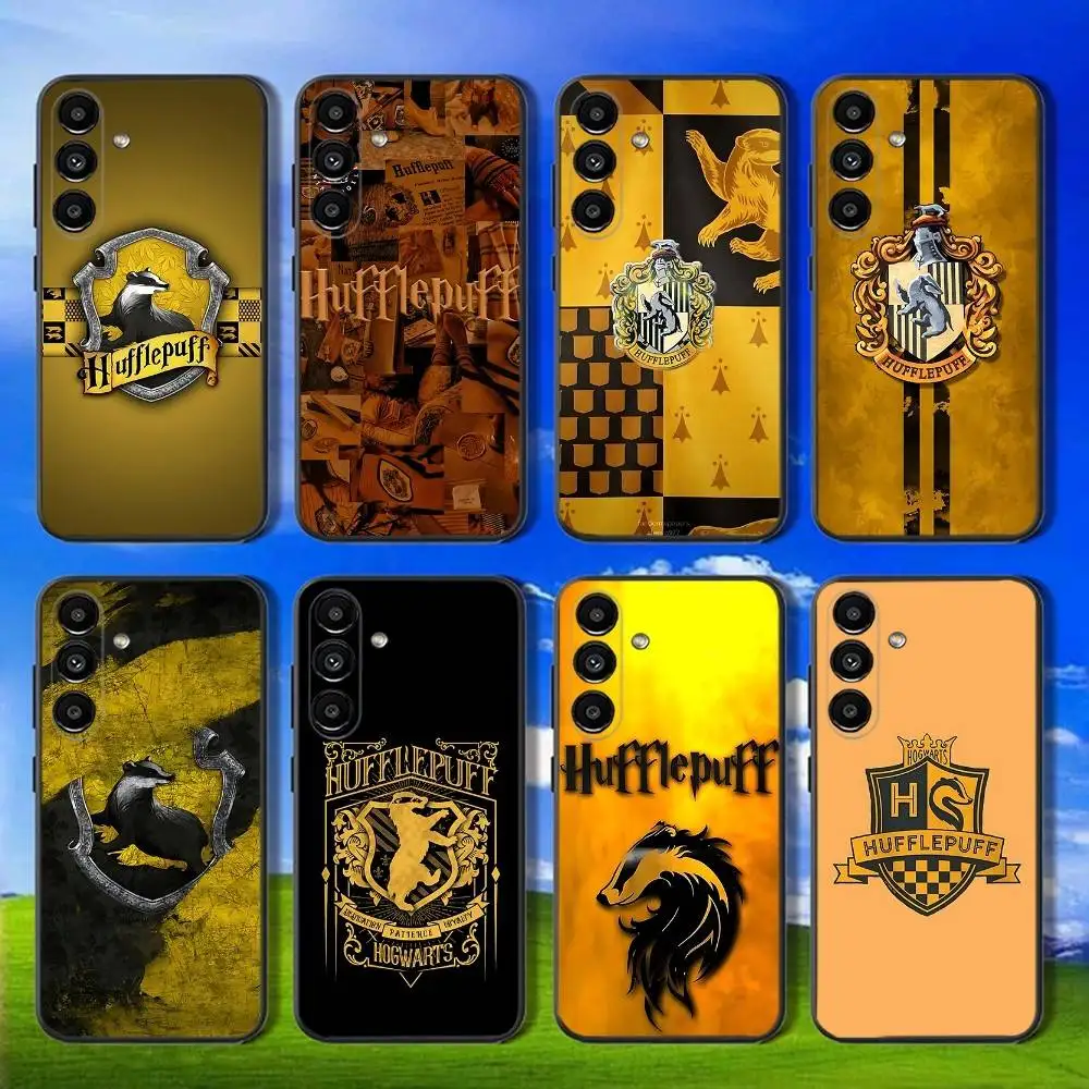 

Cool H-Hufflepuff Crest Phone Case For Samsung Galaxy A13,A21s,A22,A31,A32,A52,A53,A71,A80,Soft Black Shell