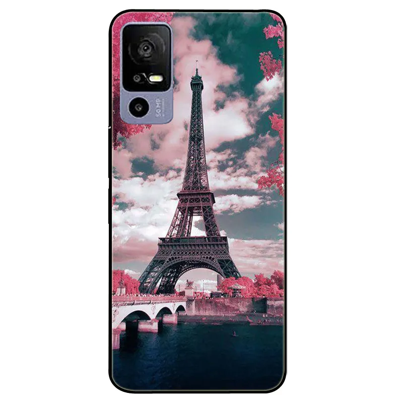 For TCL 40R 5G Case 6.6'' Silicone Soft Fashion TPU Phone Cover for TCL 40 R 5G Case T771K T771A T771H Bumper Funda for TCL40R