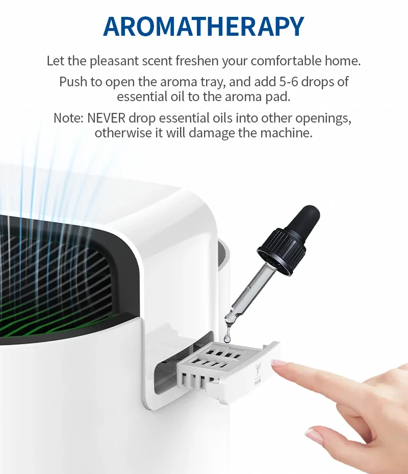 

NewJNUO Smart Air Quality Monitoring Purifiers Remove Smoke Air Cleaner H13 HEPA Filter Large Aura Air Purifier For Home Office