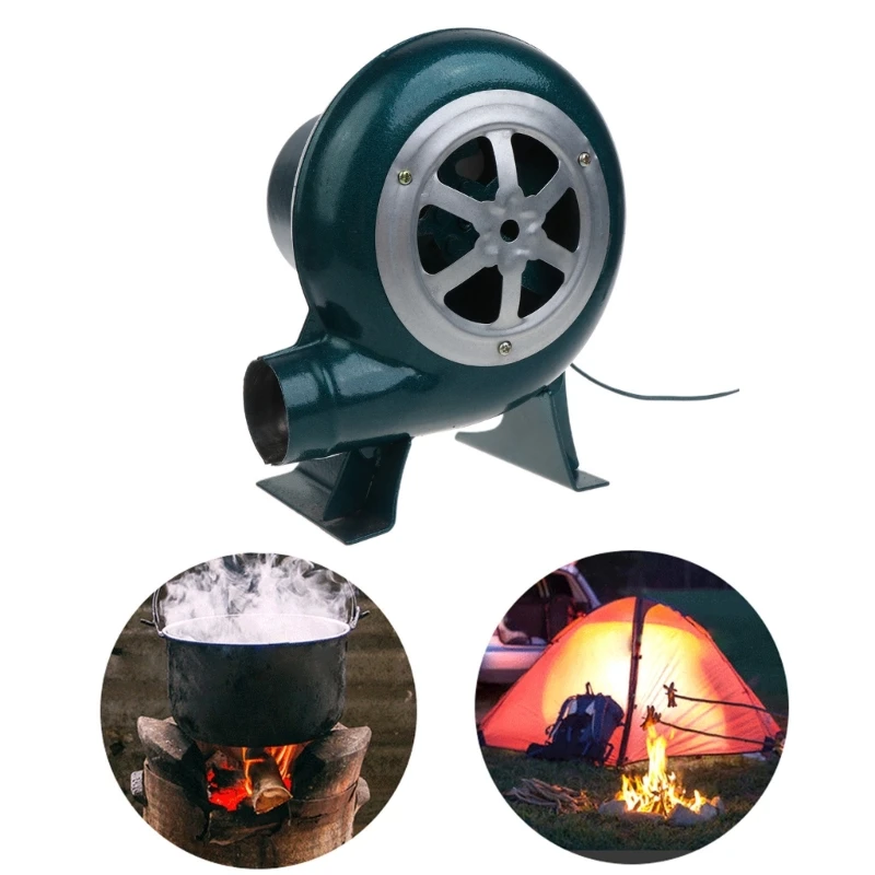 BBQ Fan Air Blower with Adjustable Speed for Barbecue Picnic Camping Fire Charcoal Starter Blacksmith Forge Blower 220V