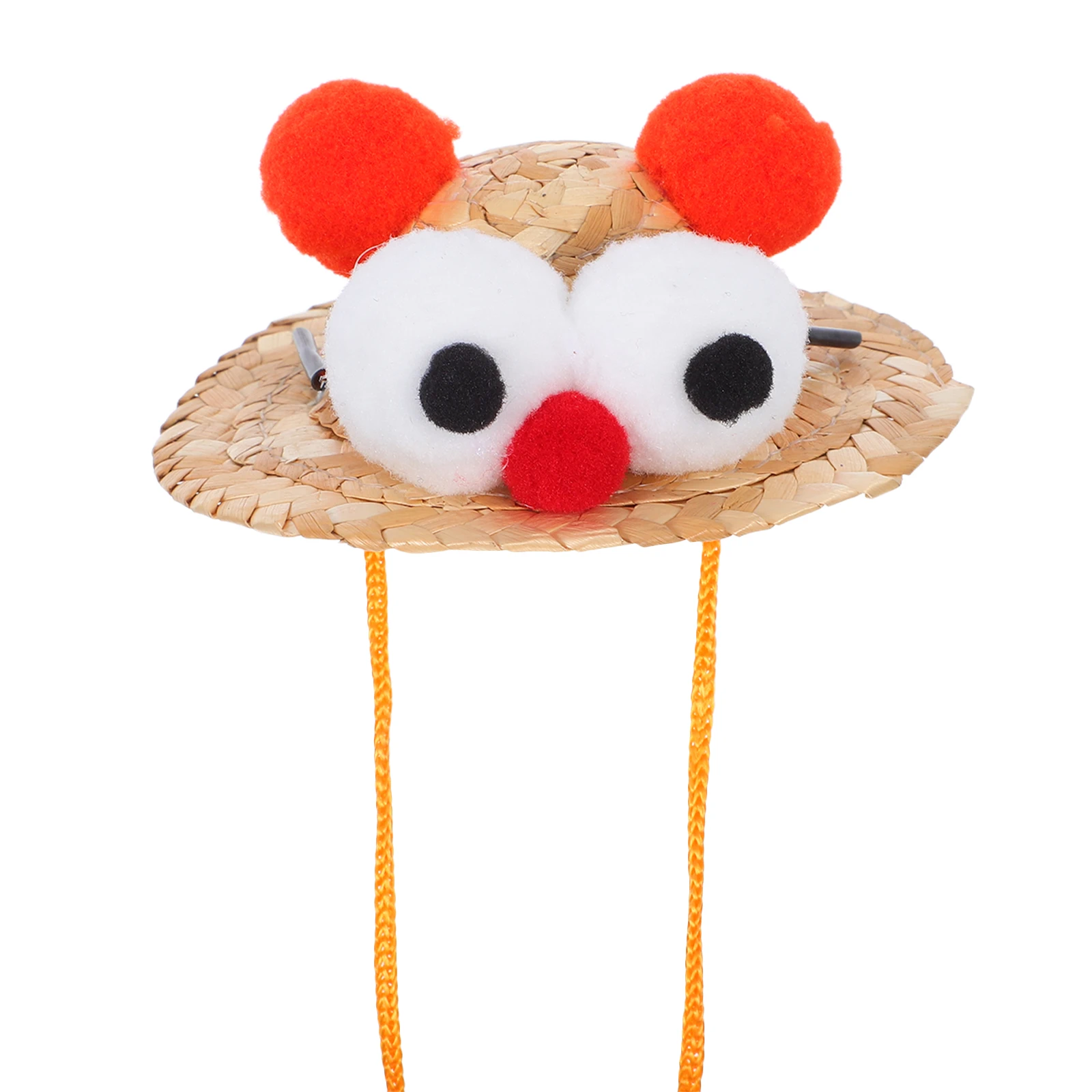 

Hamster Straw Hat Adjustable Cap Cute Tiny Animal Headwear for Hamsters Rabbits Bearded Dragons Holiday Pets Hat