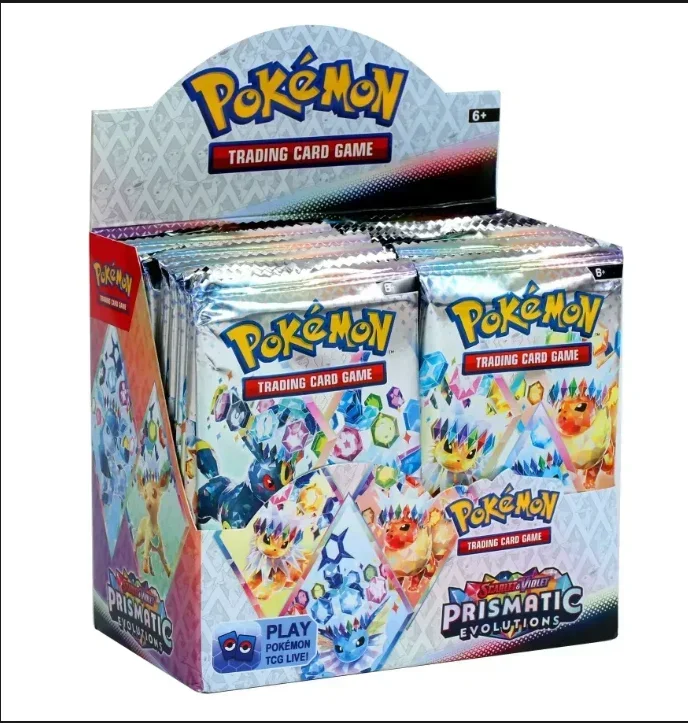 Stock *360Pcs Pokemoned Destined Rivals Prismatic Evolutions Card Stellar Crown 151 Ultra Prism English Booster Battle