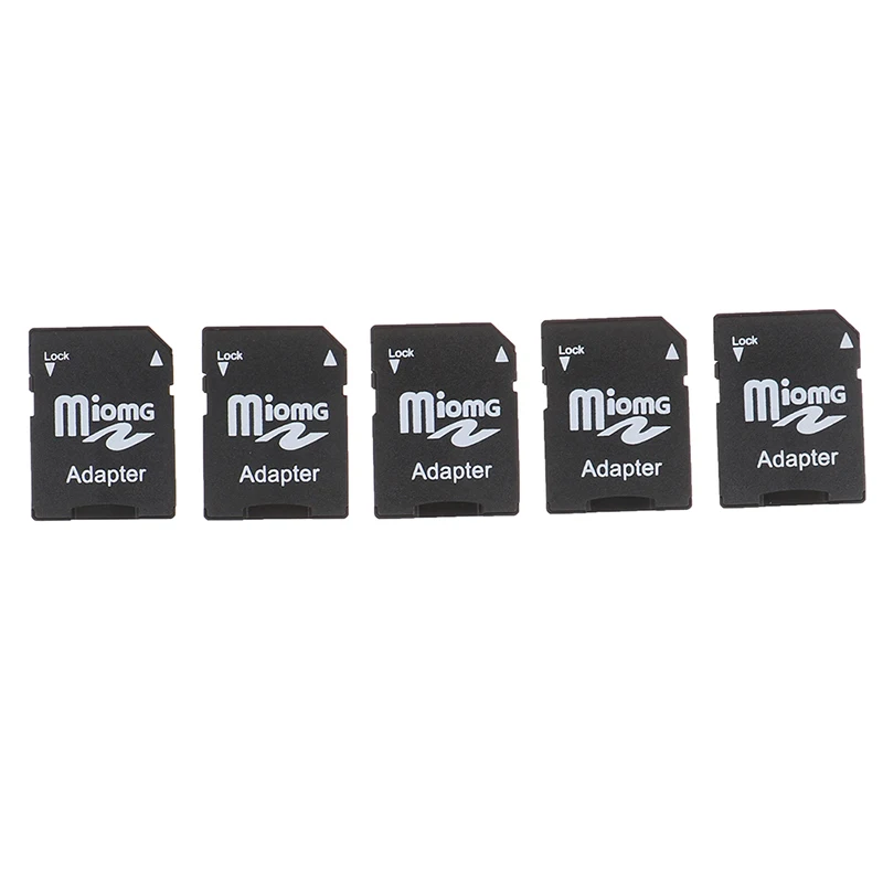 5 uds Micro SD Trans Flash TF a SD SD HC adaptador de tarjeta de memoria convertidor negro