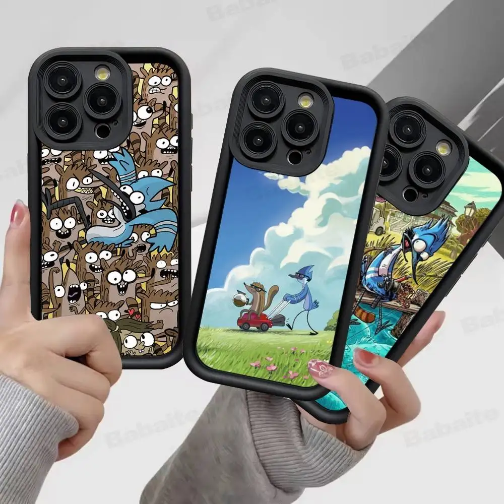 

Cartoon Regulars Cute Phone Case For IPhone 16 15 14 Plus 13 12 11 17 Pro Max Pro Soft Cover
