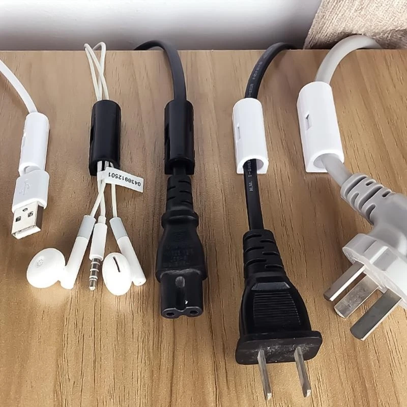 Q5WA 20pcs/16pcs منظمي الكابلات العصي الذاتي للبيئة المنزلية الأنيقة والآمنة
