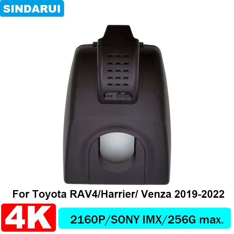 4K 2160P Plug and Play Easy Installation Car DVR Wifi Dashcam Video RecorderFor Toyota Rav4 5th Gen Harrier Venza 2019 2020-2022