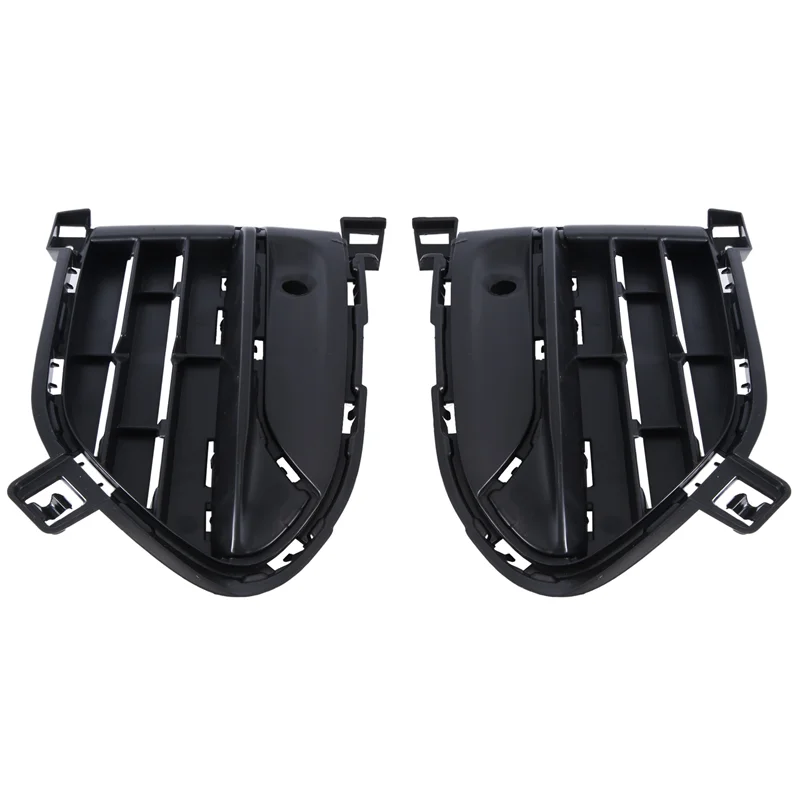 

Plain 2PCS Front Bumper Outer Grille Cover Parts Accessories Fit For BMW X6 F16 2015-2019 51117319777, 51117319778