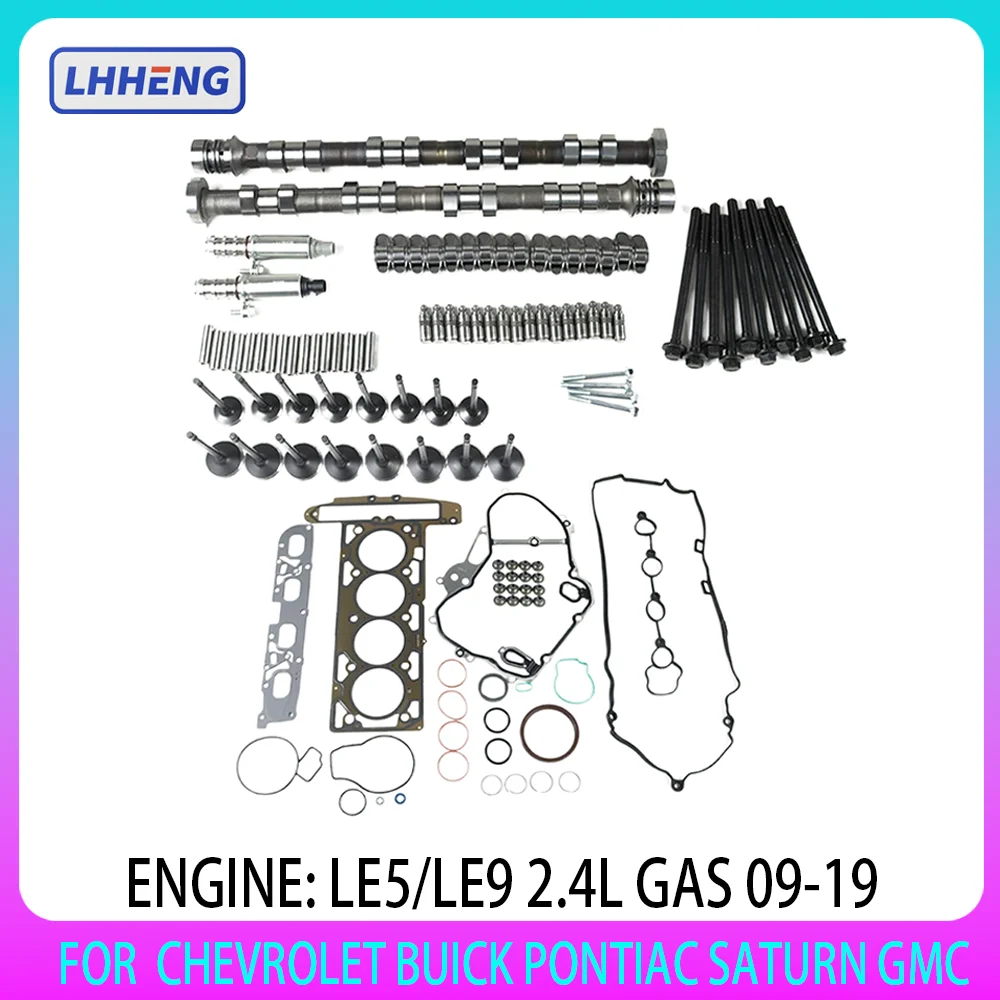 

ENGINE Camshaft Cylinder Head Reconstruction Kit Set For 2.4L L4 GAS 2.4 L T CHEVROLET BUICK PONTIAC SATURN GMC LaCross Captiva