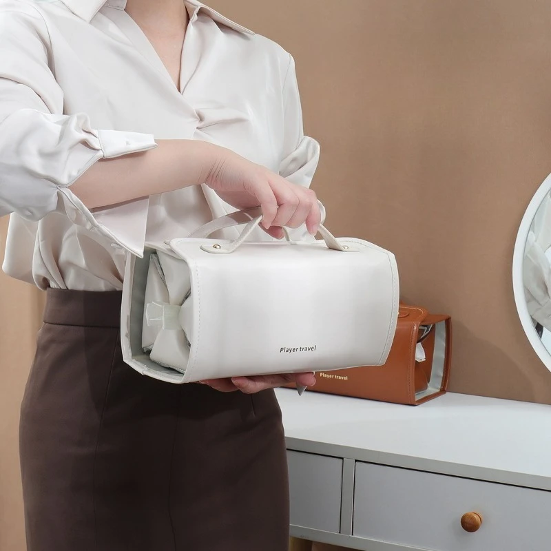 Makeup storage box large capacity sealed waterproof washroom storage bag portable high-end travel minimalist makeup bag