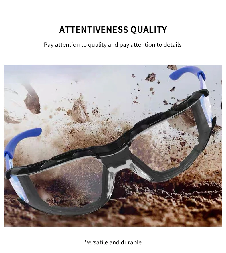 Schutzbrille, Brille, Sport, Augenschutz, weiche Schaumstoffdichtung, Schutzbrille für Schießen, Holzbearbeitung, Labor, Industrie, Outdoor-Sportarten – Detail 5