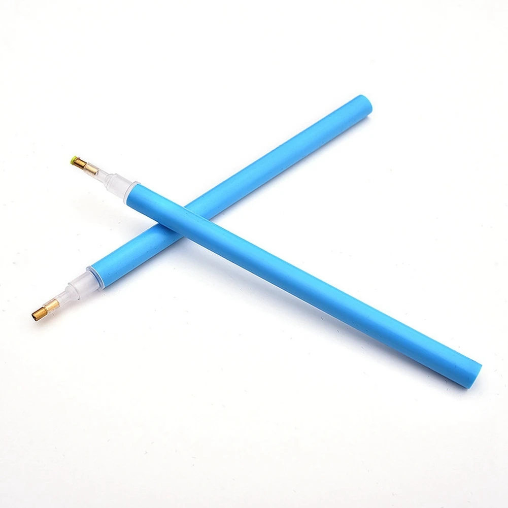 10 Pieces of Stick Drill Pen, Copper Tip Drill Pen Tool, Square Diamond Round Diamond Correction Pen