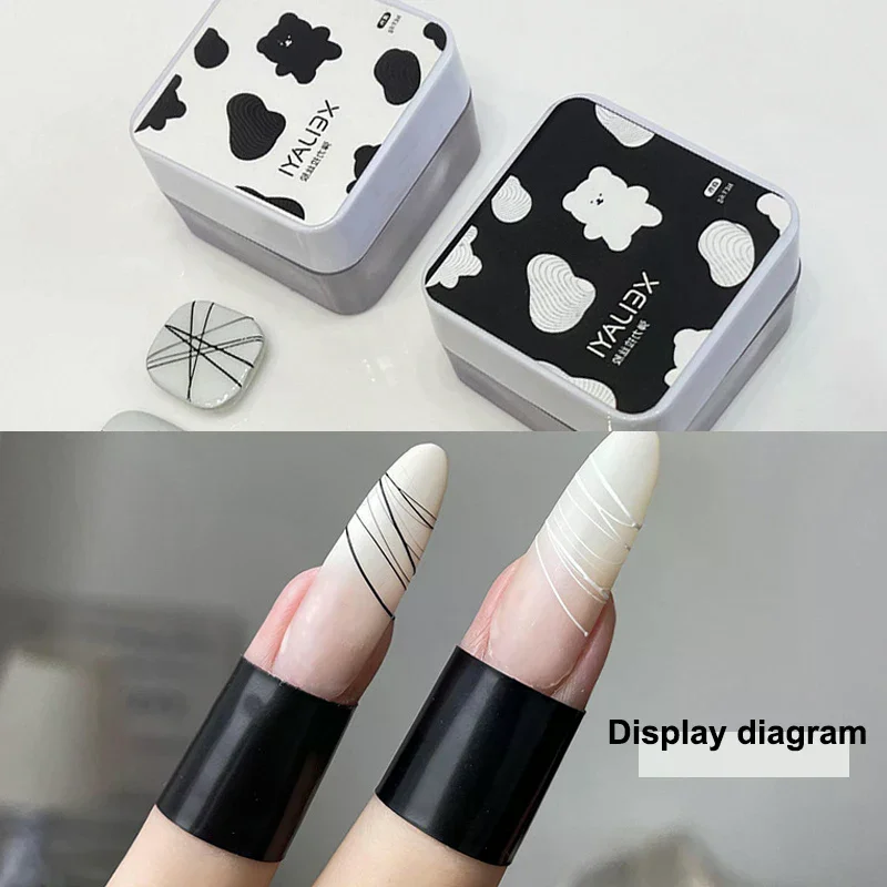 5ml White Black Silver Spider Wire Drawing Gel Nail Polish UV Liner Painting Outline Gel Varnish Nails Art For Manicure Decor