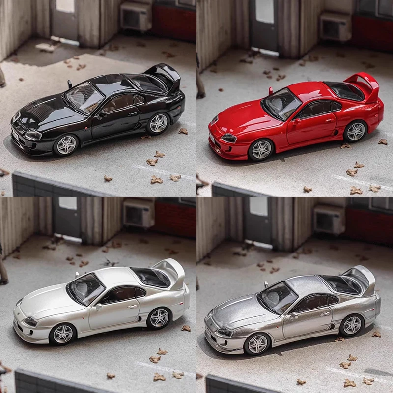 Diecast Original 1:64 Scale Toyota Supra RZ Mk4 A80 JZA80 Simulation Alloy Car Model Display Collectible Souvenir Gift Toy