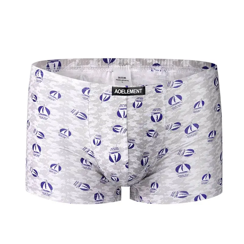 

2PCS men's briefs sexy mid rise breathable men's boxer youth shorts