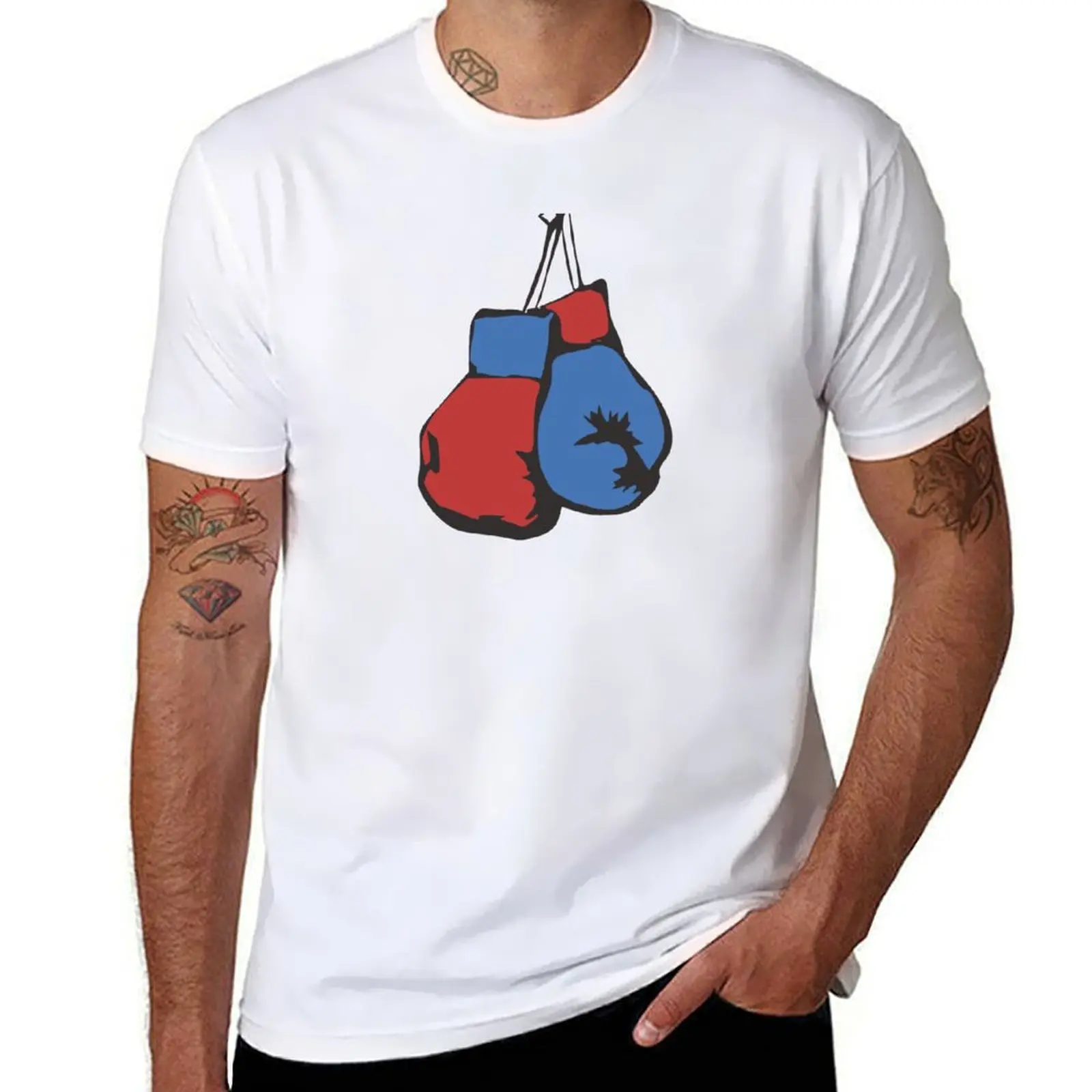 

Vintage Boxing Gloves Birthday Gift T-Shirt graphic t shirts for man mens graphic t shirts T-Shirt