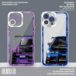 Drift Car Phone Case for Honor X9a 5G 90 Lite X8 4G X8a X7b X9b 5G X8b Clear Silicone Cover