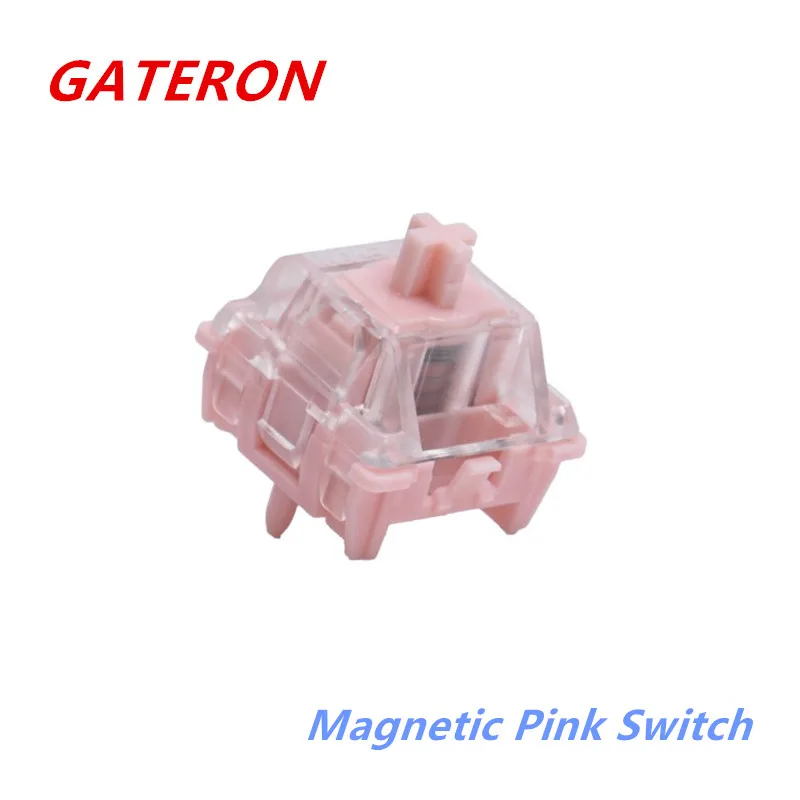 Gateron Magnetic Pink Switch KS-20 SMD RGB DIY Customized Mechanical Keyboard Hall Sensor Free Setting Pre Travel