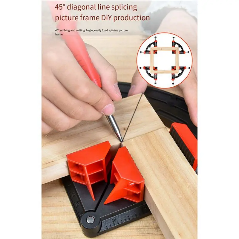 4X Woodworking Angle Clamp 30-90 Degrees Adjustable Home Right-Angle Fixing Tool Right-Angle Clamp