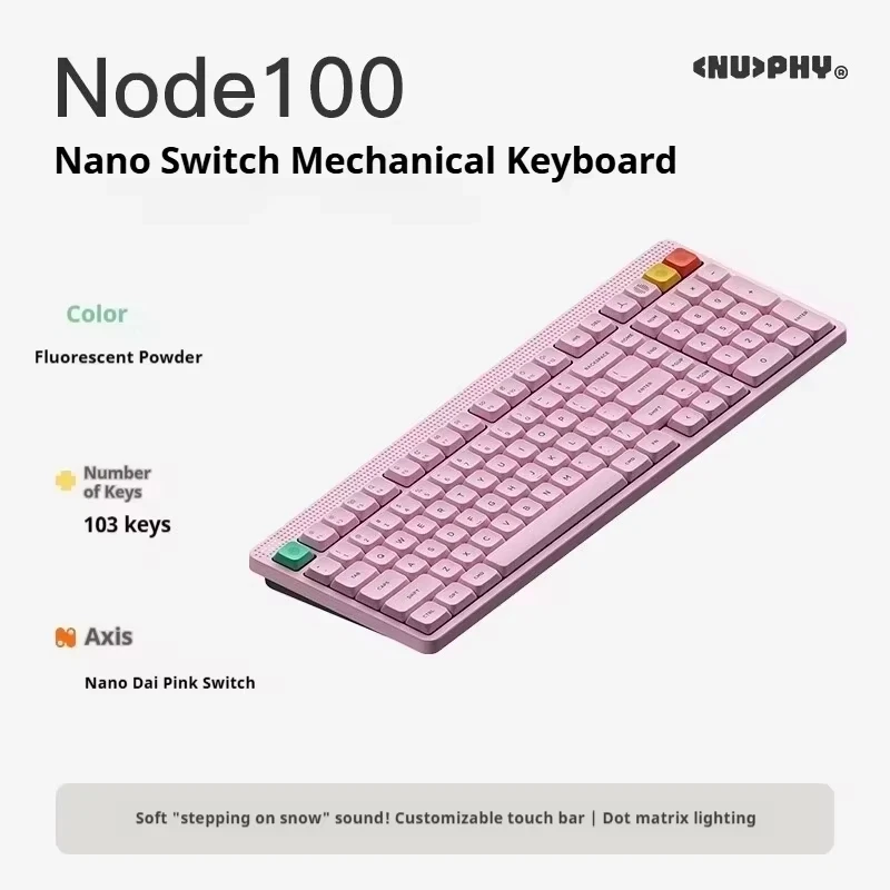 NuPhy Node 100 ワイヤレスメカニカルキーボード カスタムナノ