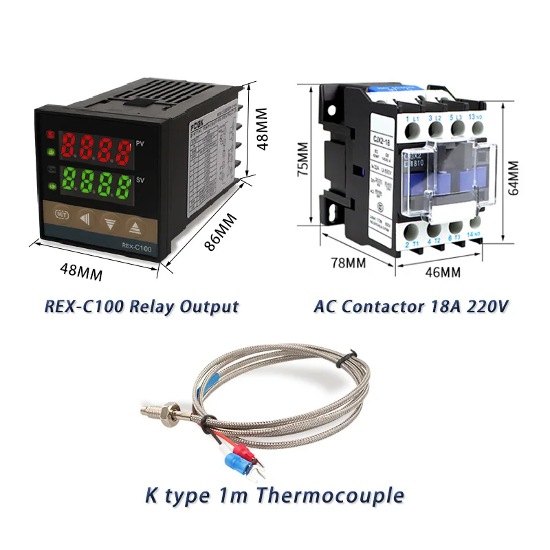 جهاز التحكم في درجة الحرارة، منتجات سلسلة REX-C100 #4