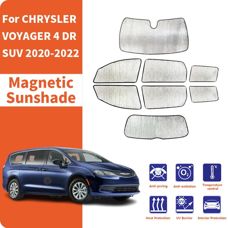 

Солнцезащитные шторки на окна автомобиля, защита от УФ-излучения, аксессуары для CHRYSLER VOYAGER 4 DR SUV 2020-2022