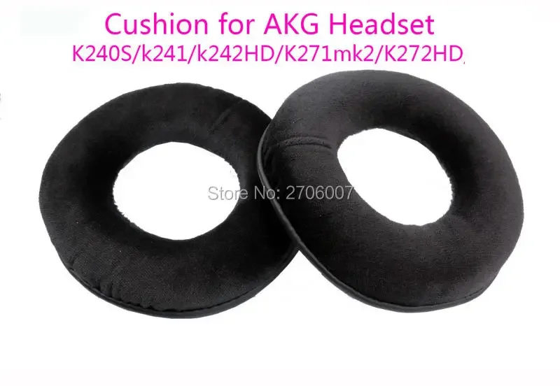AKG K241S 용 벨벳 쿠션 교체 커버 교체 K271 K240 K272HD K242HD K270 K242 헤드폰 (헤드셋) 귀마개/이어 패드