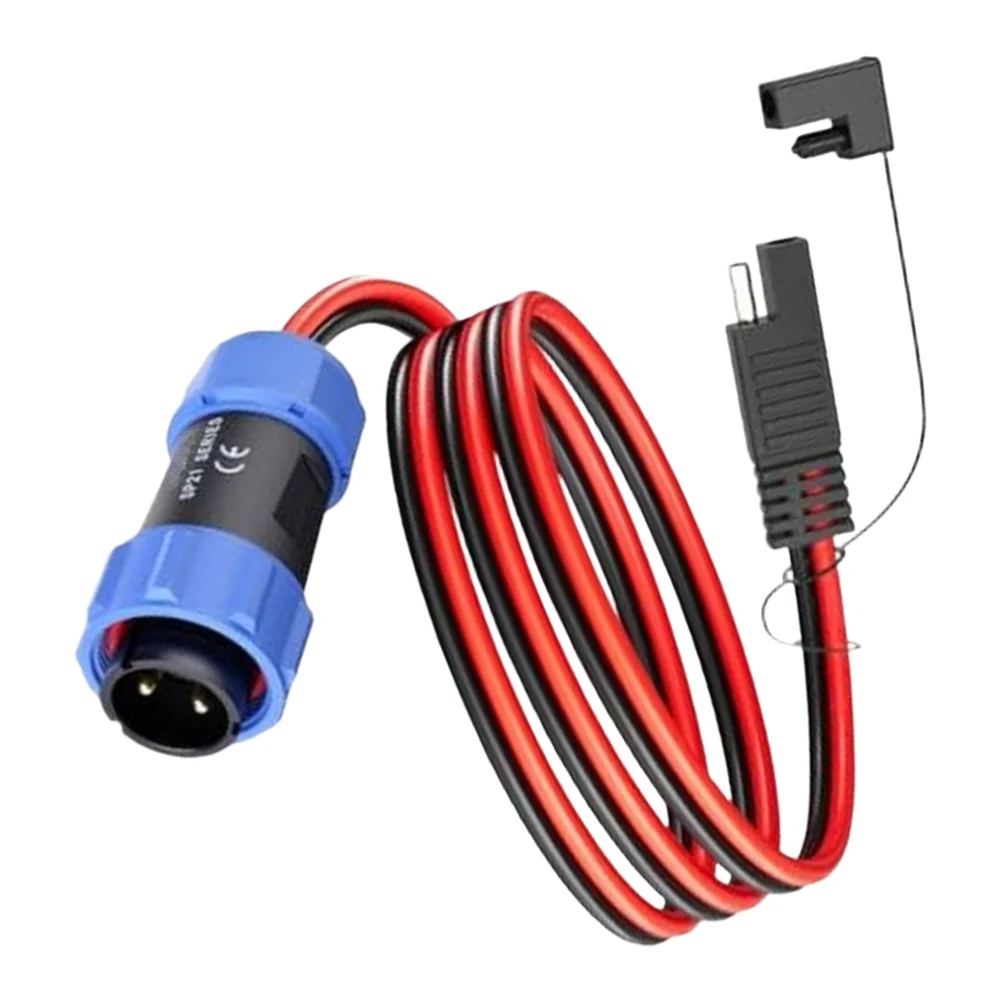12AWG Aviation to For SAE Quick Connect Cable 1M Tinned Copper Waterproof Design for AC200MAX AC200P AC300 AC500 Solar Use