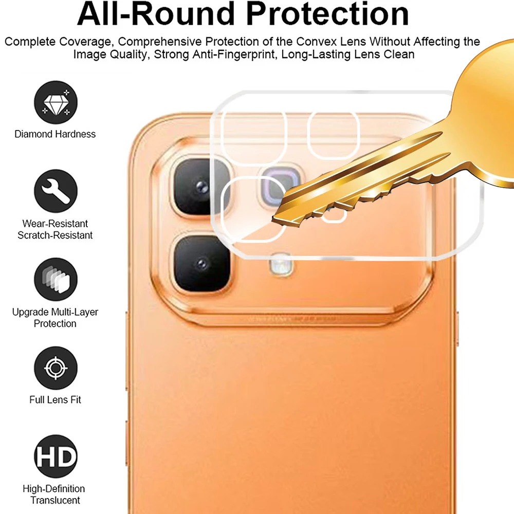Szkło hartowane 3D HD na obiektyw aparatu, tylna osłona obiektywu, ochraniacz ekranu dla Infinix Note 60 Pro 5G — zdjęcie produktu 4