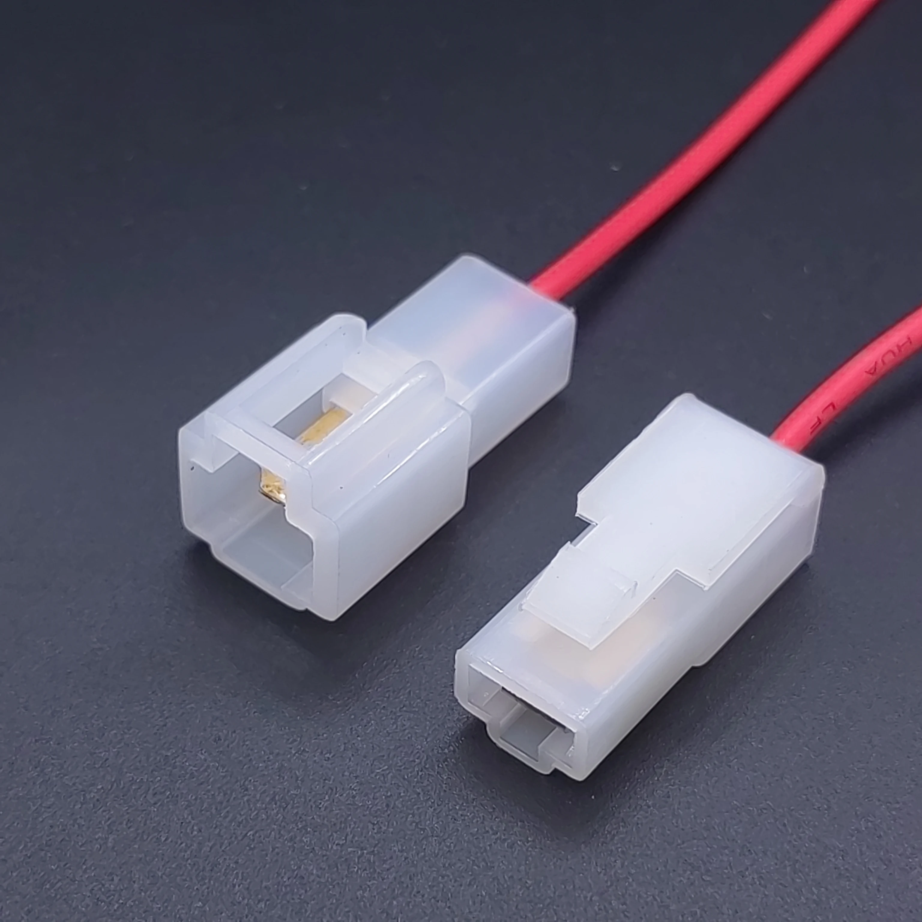 1P 2P 3P 4P 6P  6.3 MM Automobile And Moto Eletrica Quick Wire Connector Headlight Waterproof Pin Connector and terminal  ocket