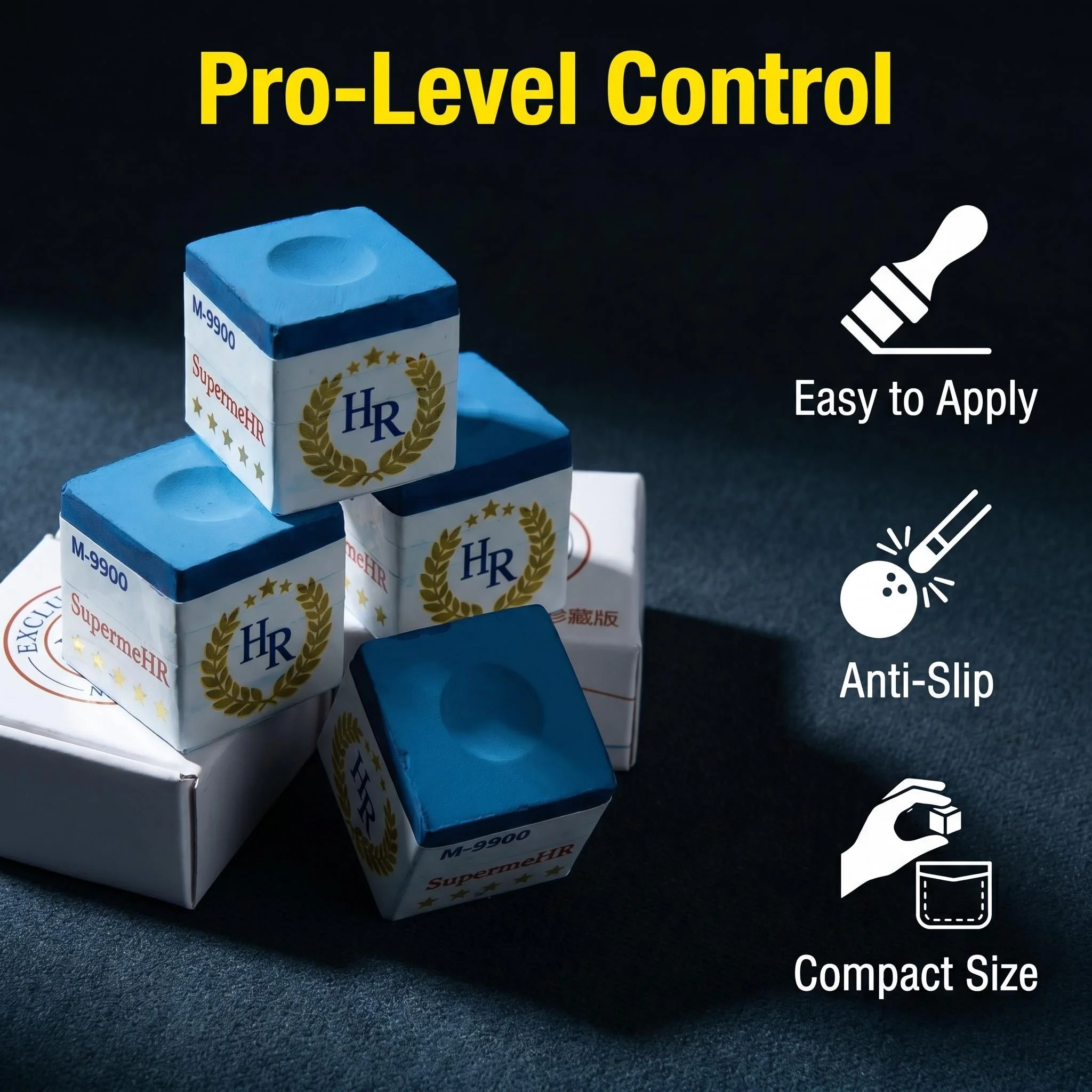 

Billiards Chalk Powder Professional Billiards Chalk Chocolate Powder Neutral Powder HR Max 1 piece