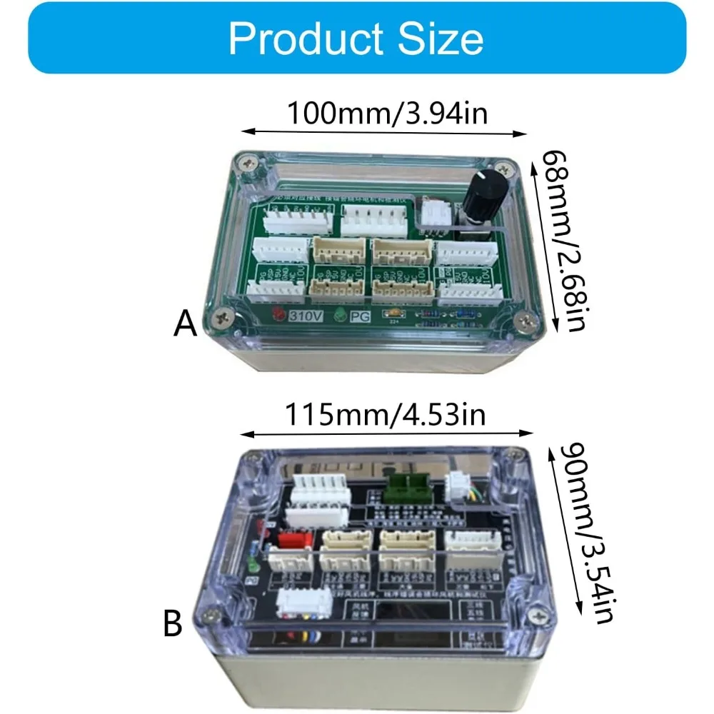 HVAC Air Conditioner DC Fan Motor Tester 3-Wire/5-Wire Diagnostic Tool with Short Circuit