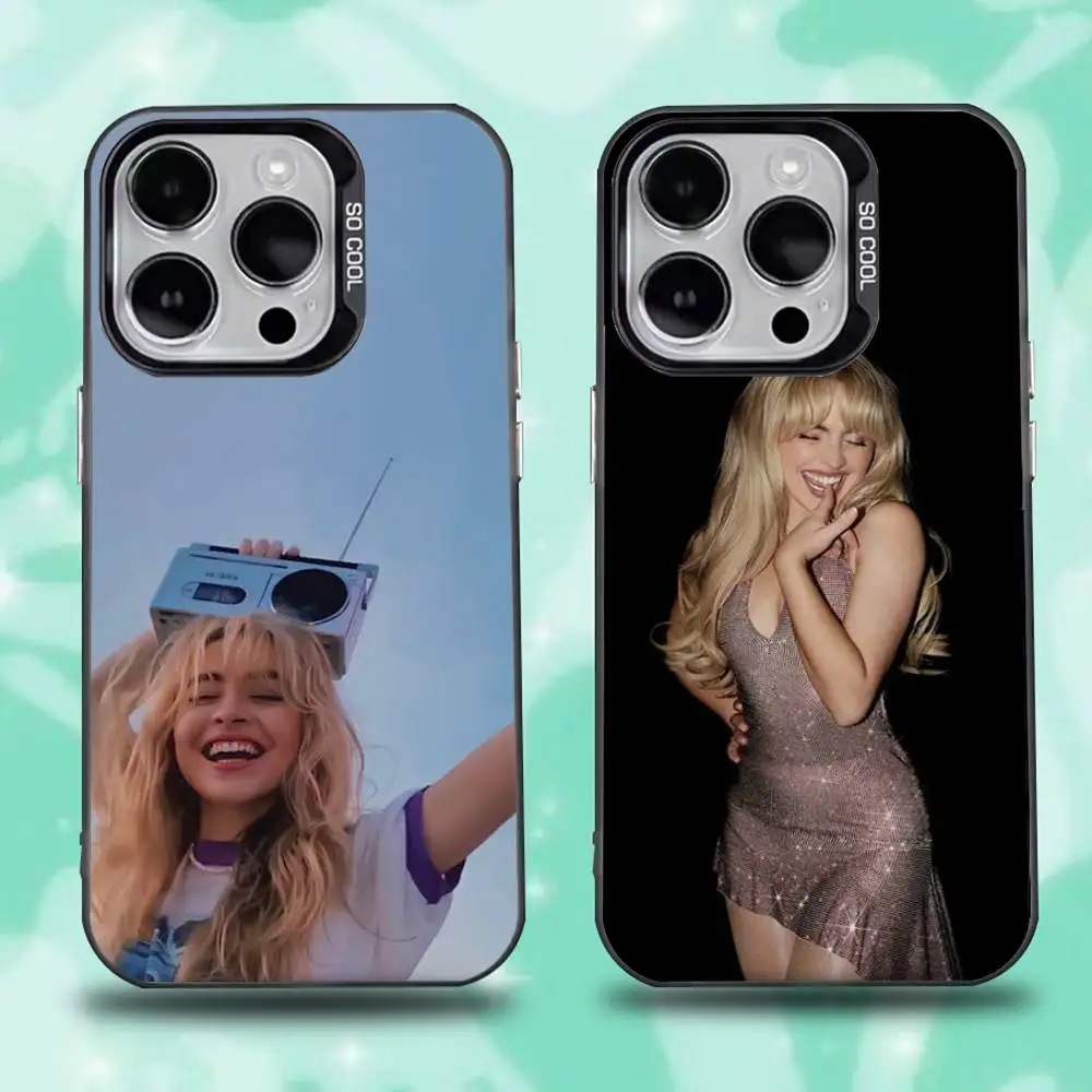 

S-Sabrina C-CarpenterS Phone Case For iPhone 16,15,14,13,12,11,Mini,Pro,E,SE4,XS,MAX Black Candy Matte Cover