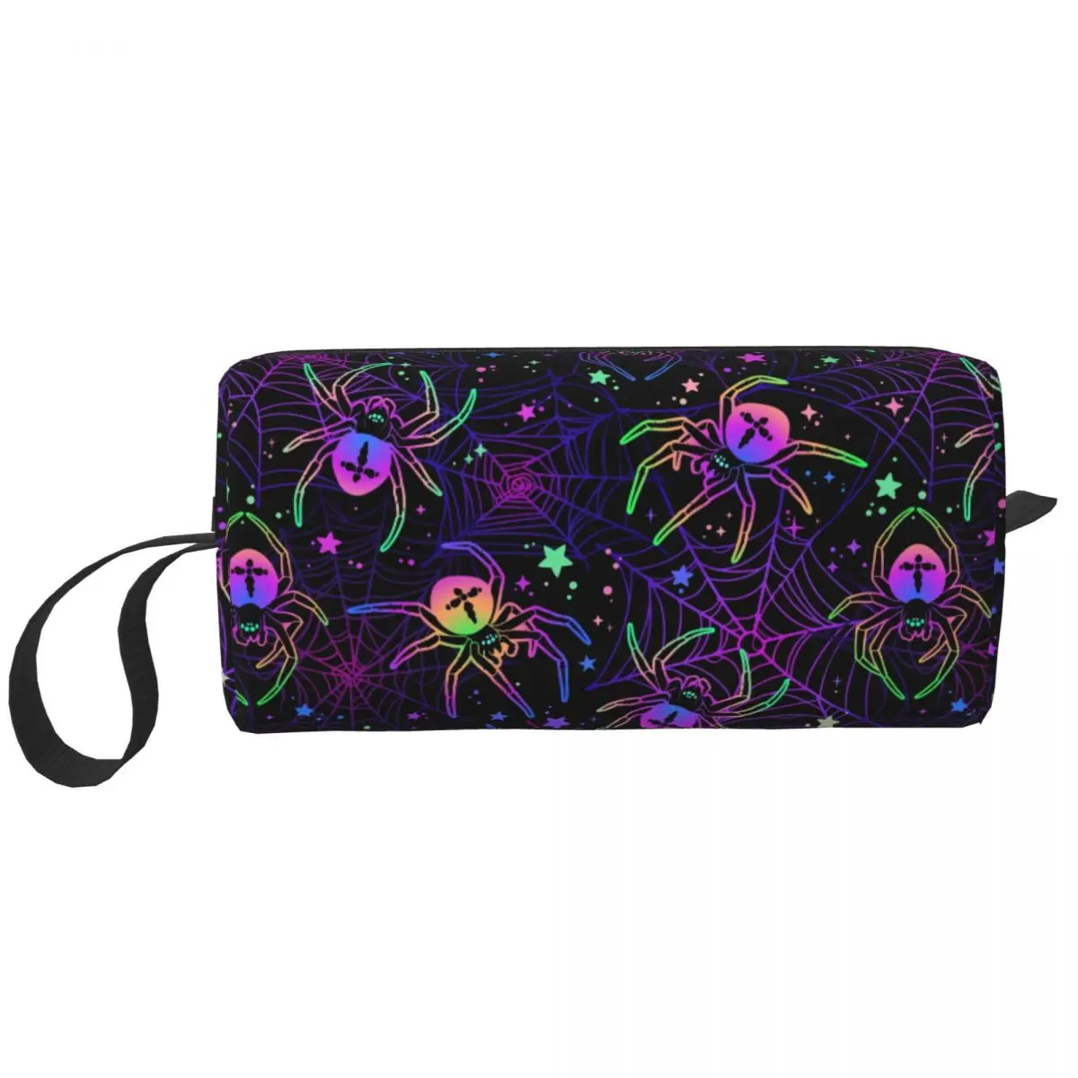 

Женская косметичка Trippy Spider Star на заказ на Хэллоуин, милая большая вместительная косметичка для хранения косметики, косметички