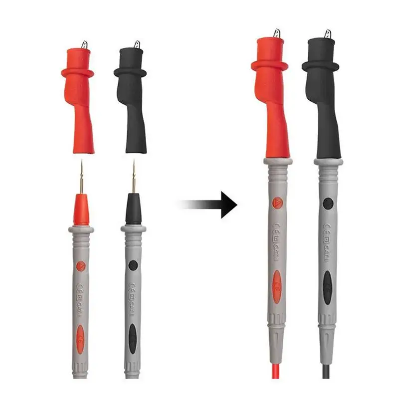 1 Pair Best Promotion Alligator Clip 10A Red Black Crocodile Car Caravan Van Battery Test Lead Clip Electric Tool