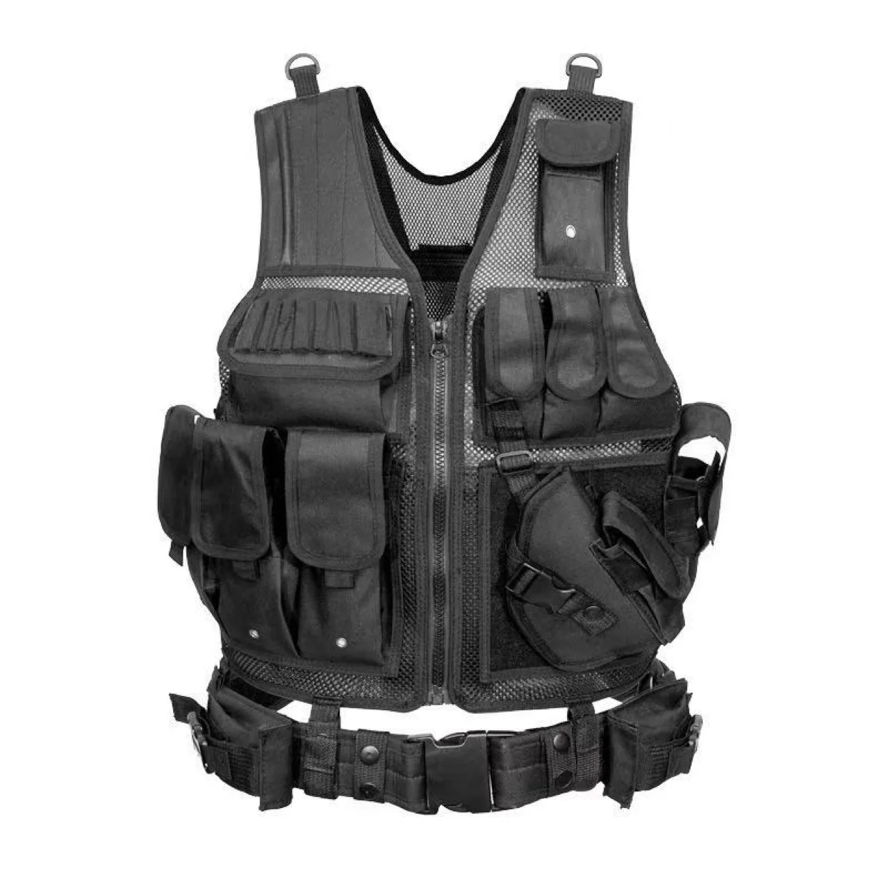 

Outdoor Tactical Vest Bapa Motorcycle Riding Knight Protection Equipment Dual oulder Chest Bag Sports Gear Pure Color