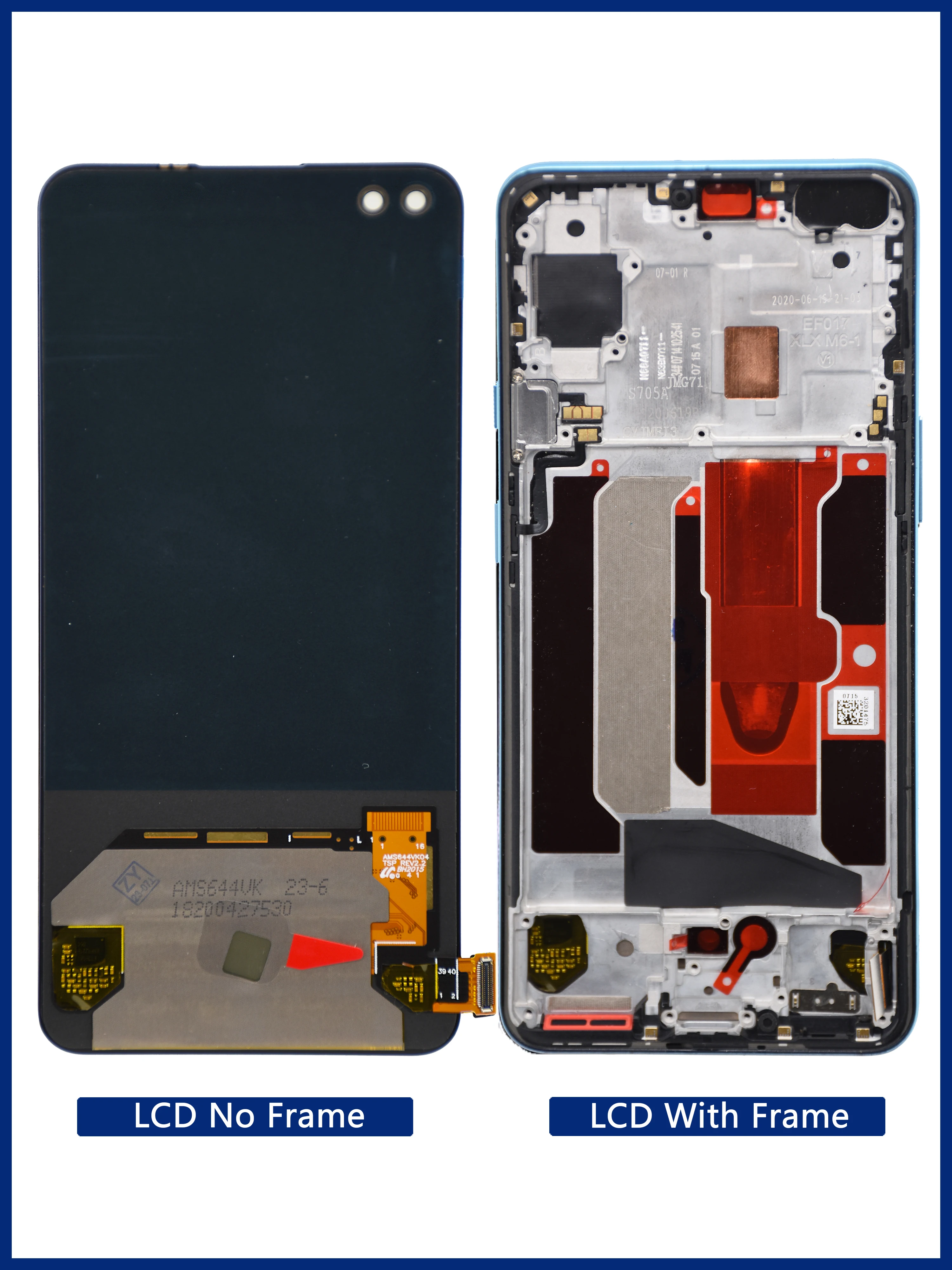 Imagem -04 - Substituição Amoled para Display Lcd Oneplus Nord Conjunto Digitalizador de Tela Sensível ao Toque Oneplus Nord 5g Oneplus z Ac2001 Ac2003