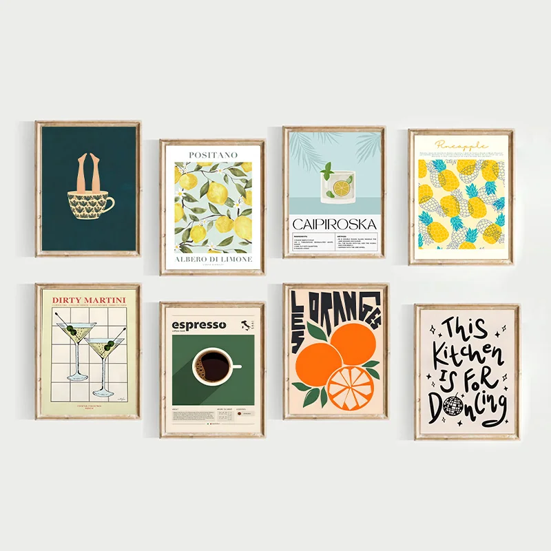 Discover the Charm of Lemon Pattern Canvas Paintings for Your Home Decor